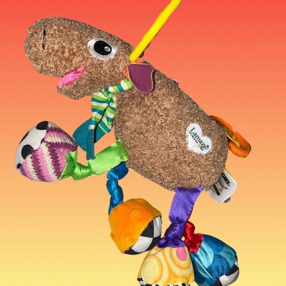 Lot of 2 Plush Baby Rattles Lamaze Mortimer Mouse & IKEA Bunny in Carrot Car - Picture 4 of 7